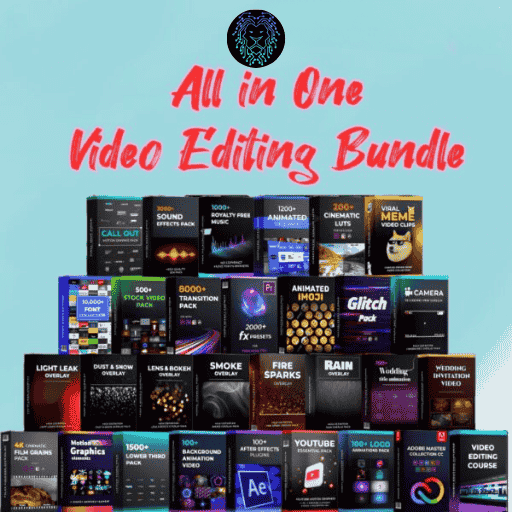 Ebundle (8) 01 Best Video Editing Bundle ( All in One )